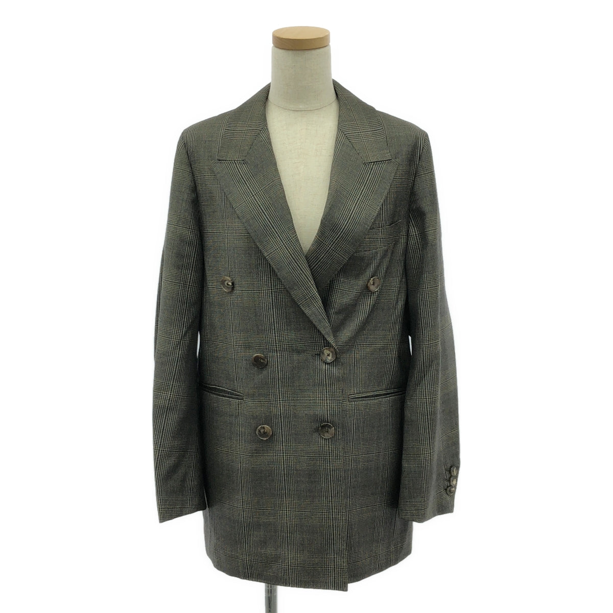 【新品】 AP STUDIO / エーピーストゥディオ | 2021SS | COUTURE D`ADAM / クチュールドアダム POW ダブル ジャケット | 36 | グレー | レディース