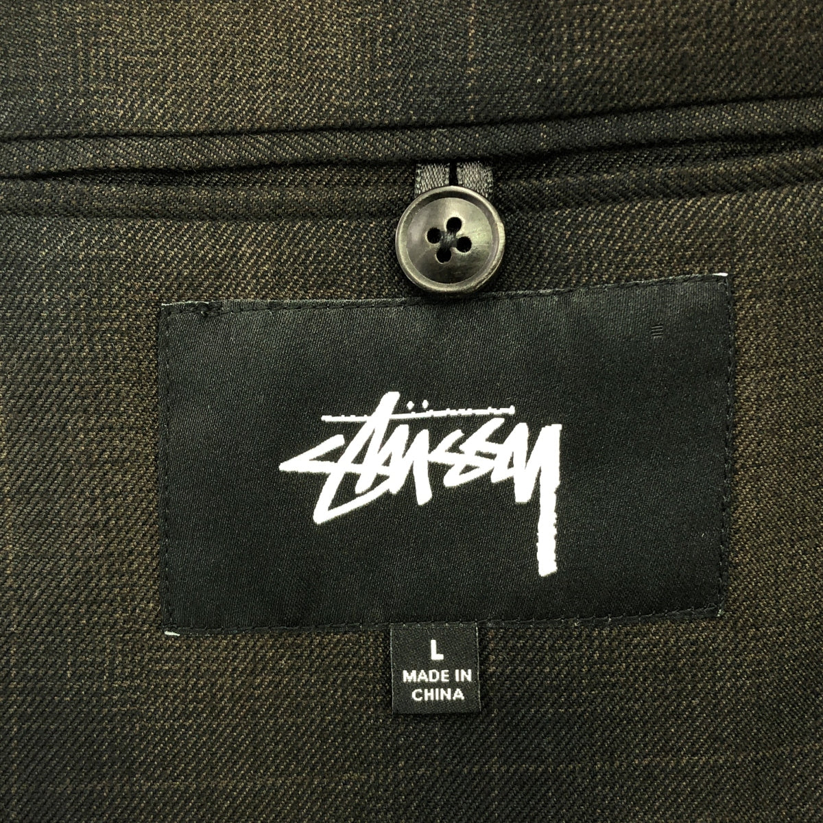 STUSSY / 스테이시 | 2020AW | SHADOW PLAID SPORT COAT 옴브레 체크 2B 테일러드 재킷 | L | 남성
