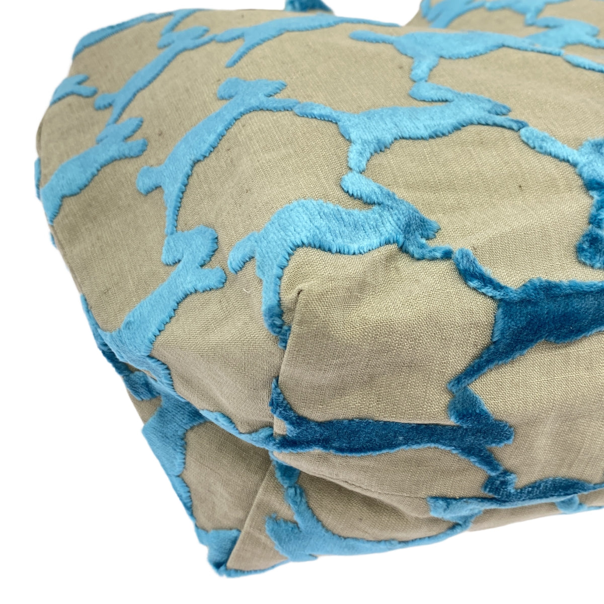 mina perhonen / mina perhonen | 2022SS | run run run run run run run linen x velour panini bag large |