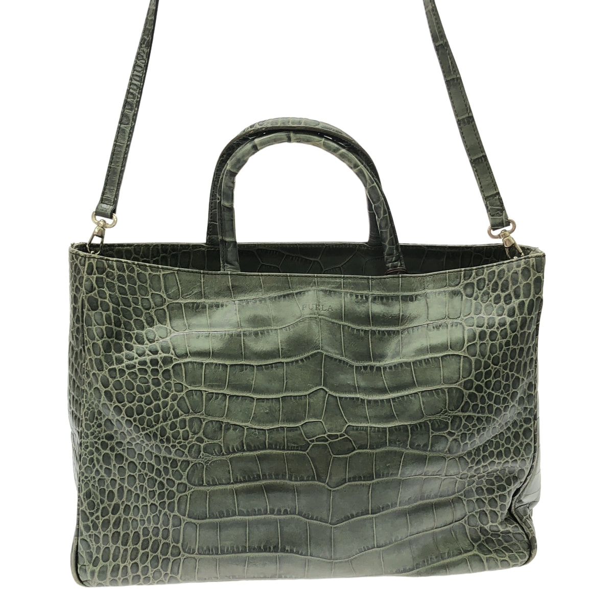 FURLA / Furla | 2-way crocodile handbag |