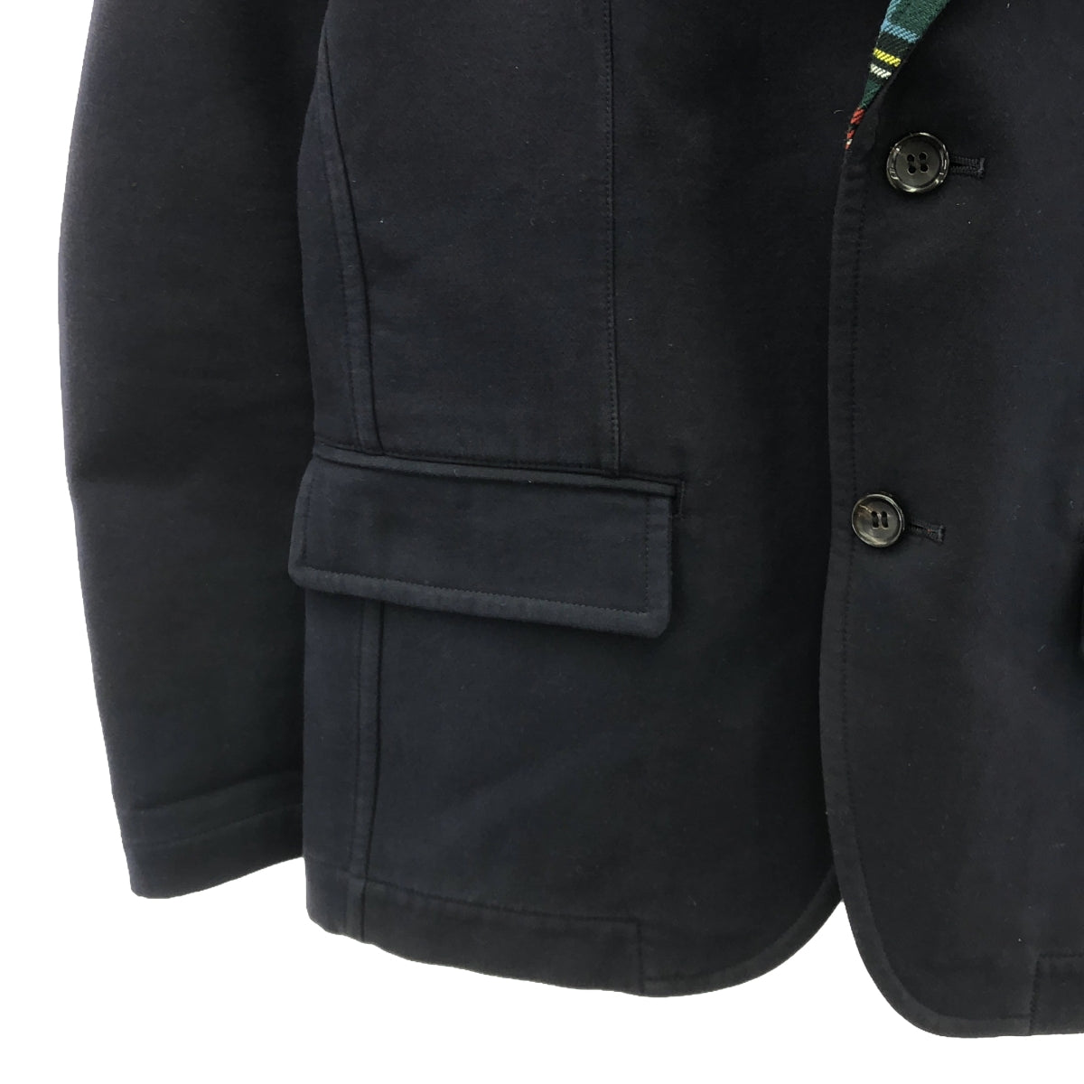 COMME des GARCONS HOMME / コムデギャルソンオム | 2006AW | INタータンチェック 2B テーラード ジャケット | S | ネイビー / マルチカラー | メンズ