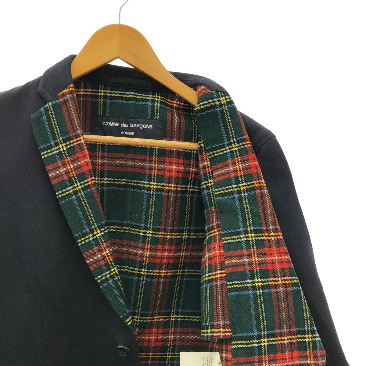 COMME des GARCONS HOMME / コムデギャルソンオム | 2006AW | INタータンチェック 2B テーラード ジャケット | S | ネイビー / マルチカラー | メンズ