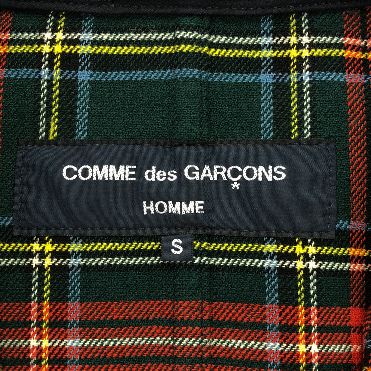 COMME des GARCONS HOMME / コムデギャルソンオム | 2006AW | INタータンチェック 2B テーラード ジャケット | S | ネイビー / マルチカラー | メンズ