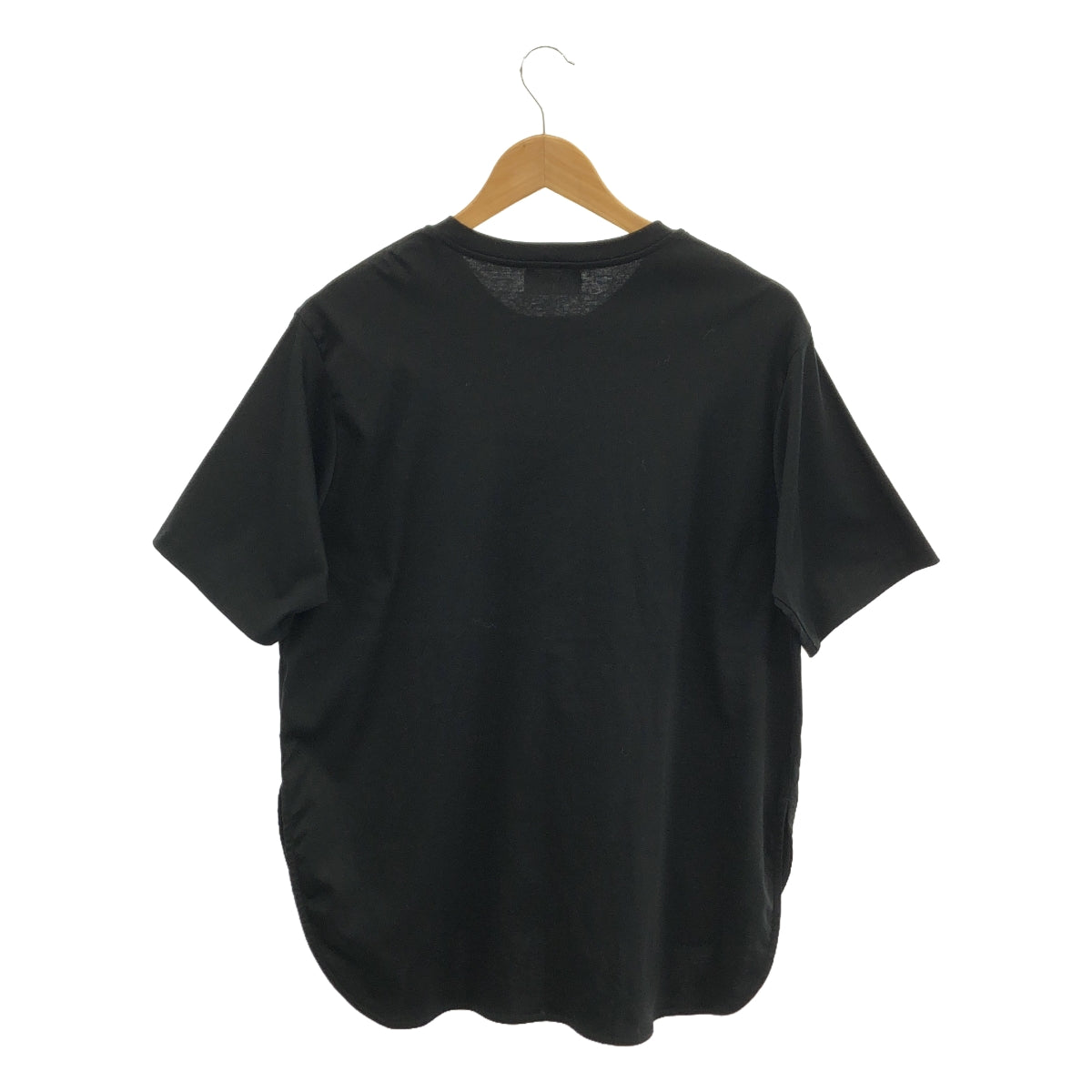 【美品】 ADAWAS / アダワス | SMOOTH JERSEY ROUND HEM T-SHIRT ラウンドヘム Tシャツ | F | ブラック | レディース
