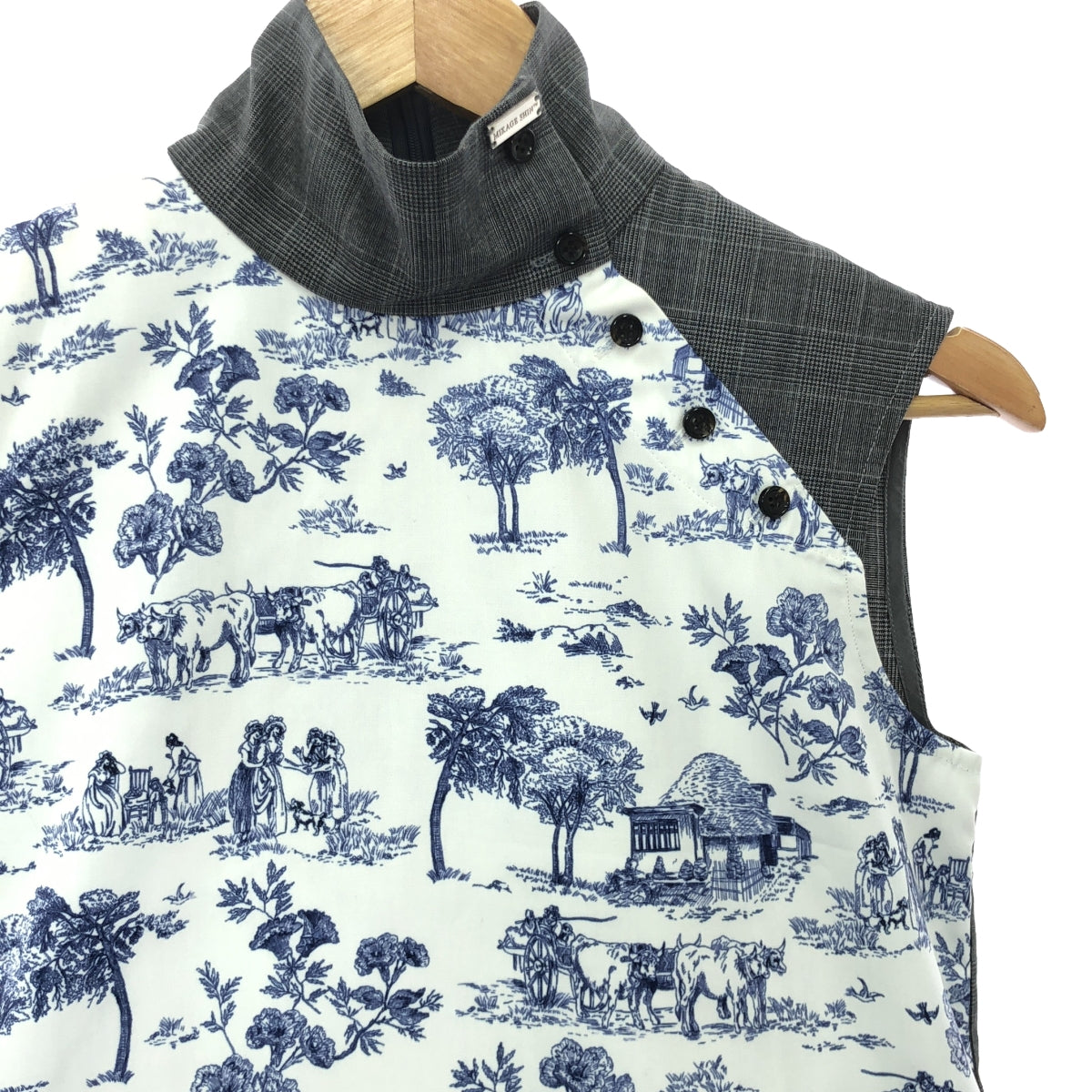 MIKAGE SHIN | Printed high neck sleeveless shirt | 1 | Women's