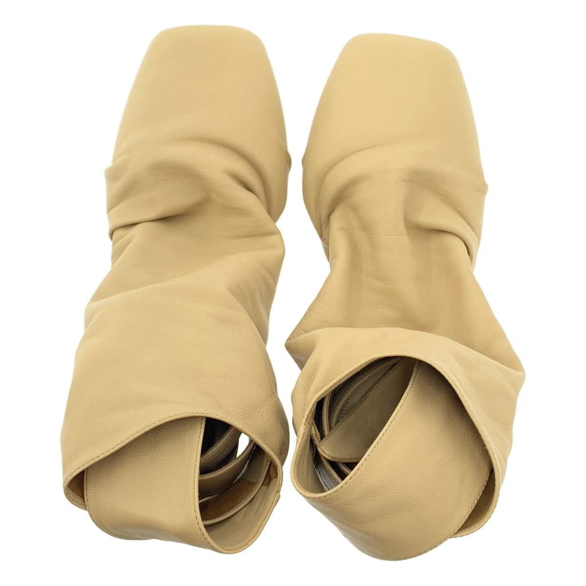 CELINE / セリーヌ | 2018SS | フィービー期 ラップバックレス アンクルブーツ | 36 1/2 | ベージュ | レディース