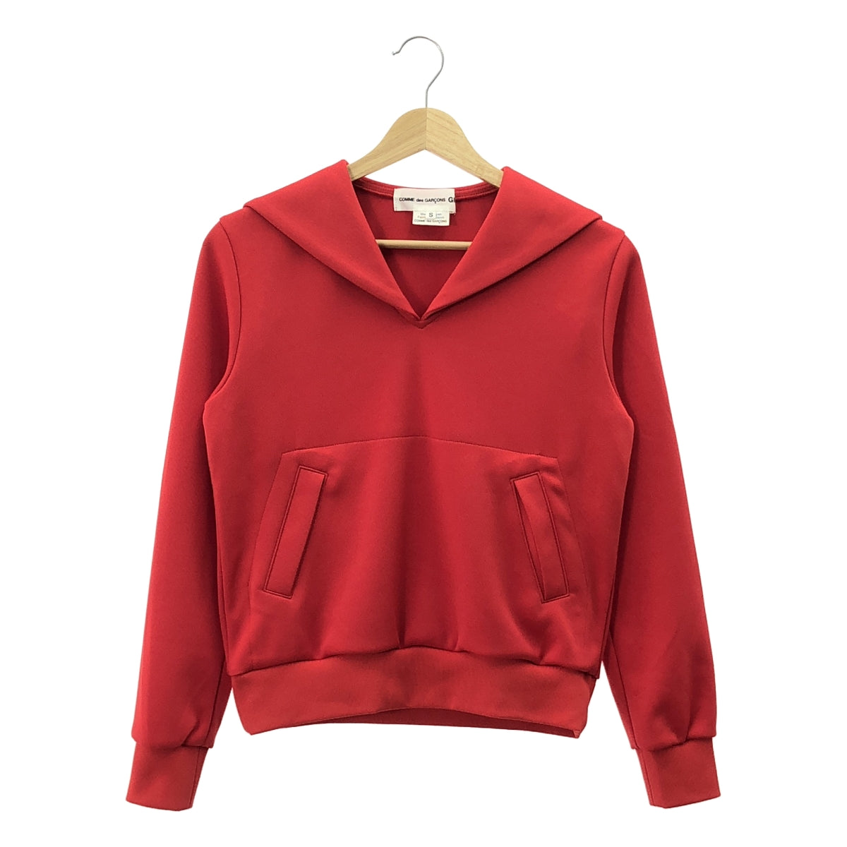 【美品】 COMME des GARCONS GIRL / コムデギャルソンガール | 2024SS | セーラーカラージャージ トップス | S | レッド | レディース