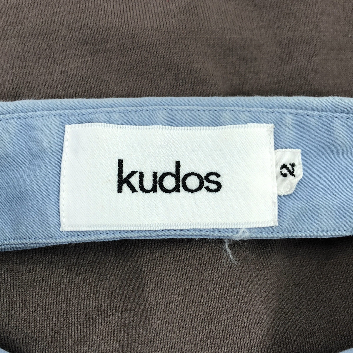 kudos / 쿠도스 | BACK BAND SHIRT 코튼 로고 프린트 셔츠 | 2 | 남성