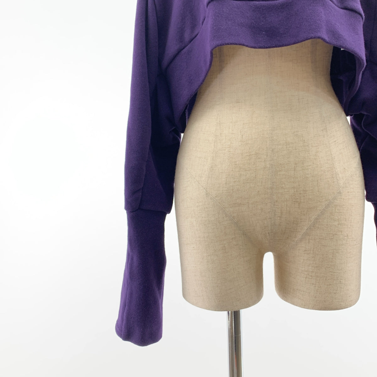 UN3D / 앤슬리드 | 파워 숄더 쇼트 스웨트 트레이너 | F | 보라색 | 여성