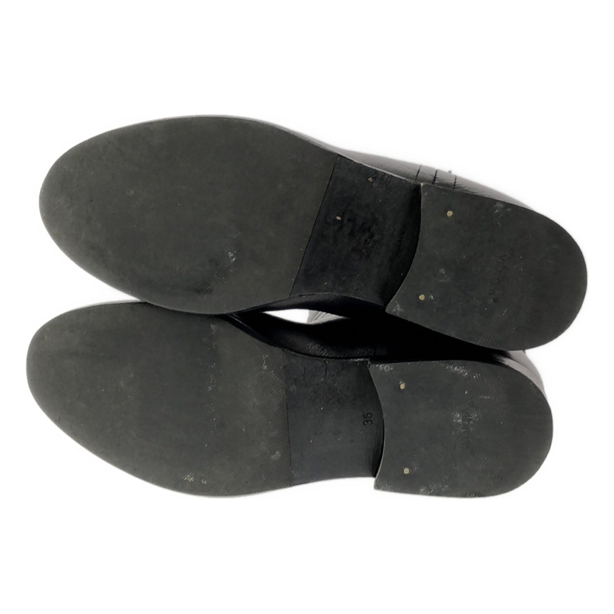 金鵝 |騎士皮革復古長靴 |尺寸 36 |黑色 |女性的