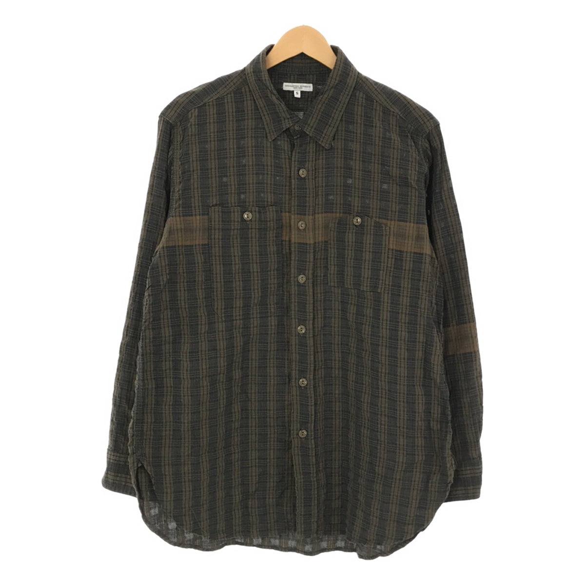 Engineered Garments / エンジニアドガーメンツ | Work Shirt - Small Seersucker Plaid /  チェック ワークシャツ | S | メンズ