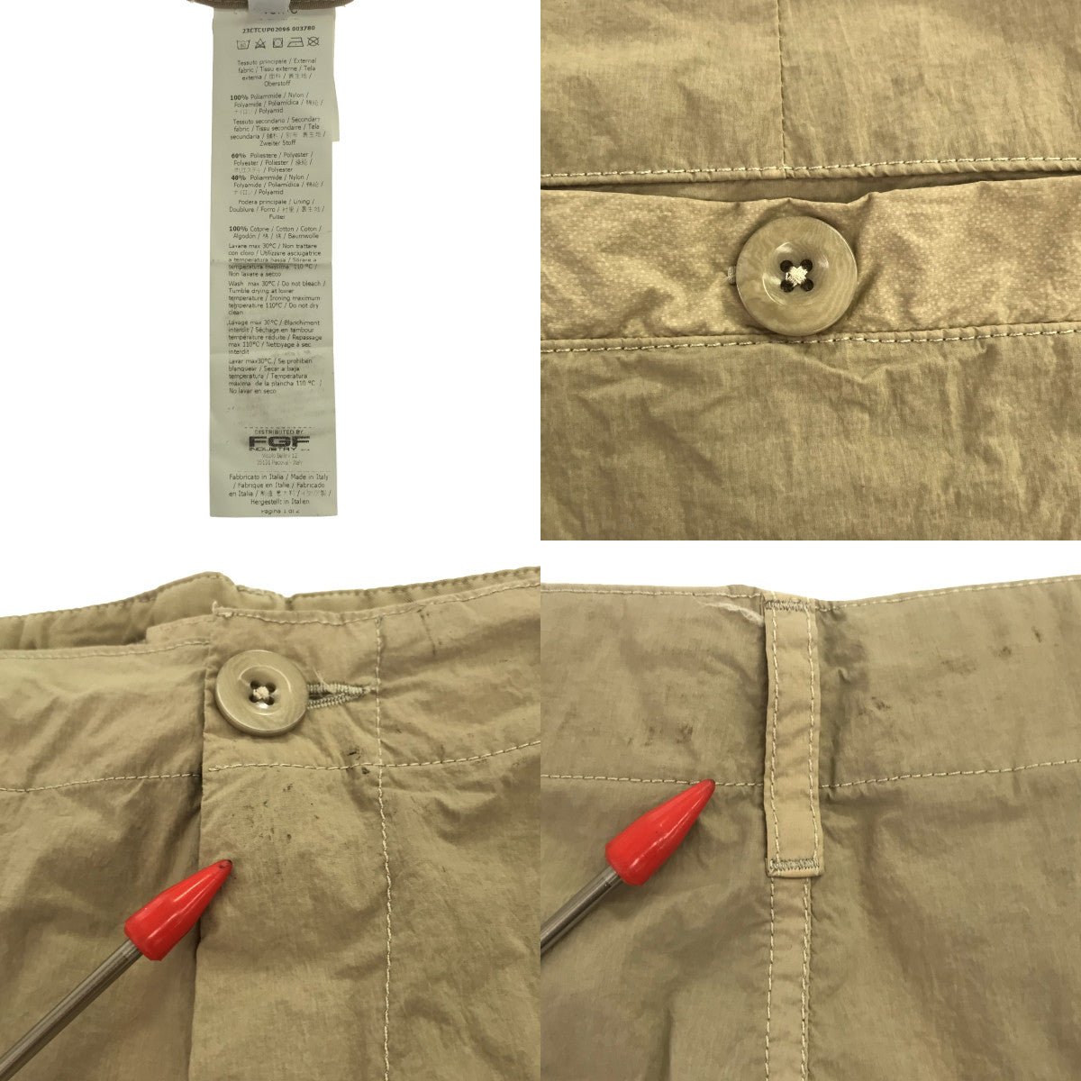 Ten c | Pocket Cargo Wide Shorts | 48 | Men's