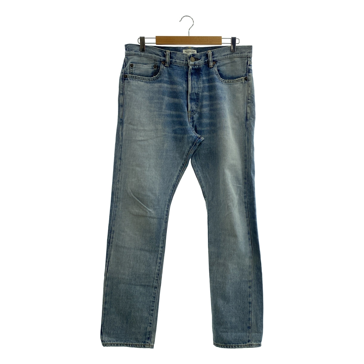 Ron Herman / 론하만 | denim pants / 데미지 가공 가죽 패치 세르빗치 데님 팬츠 | L | 남성