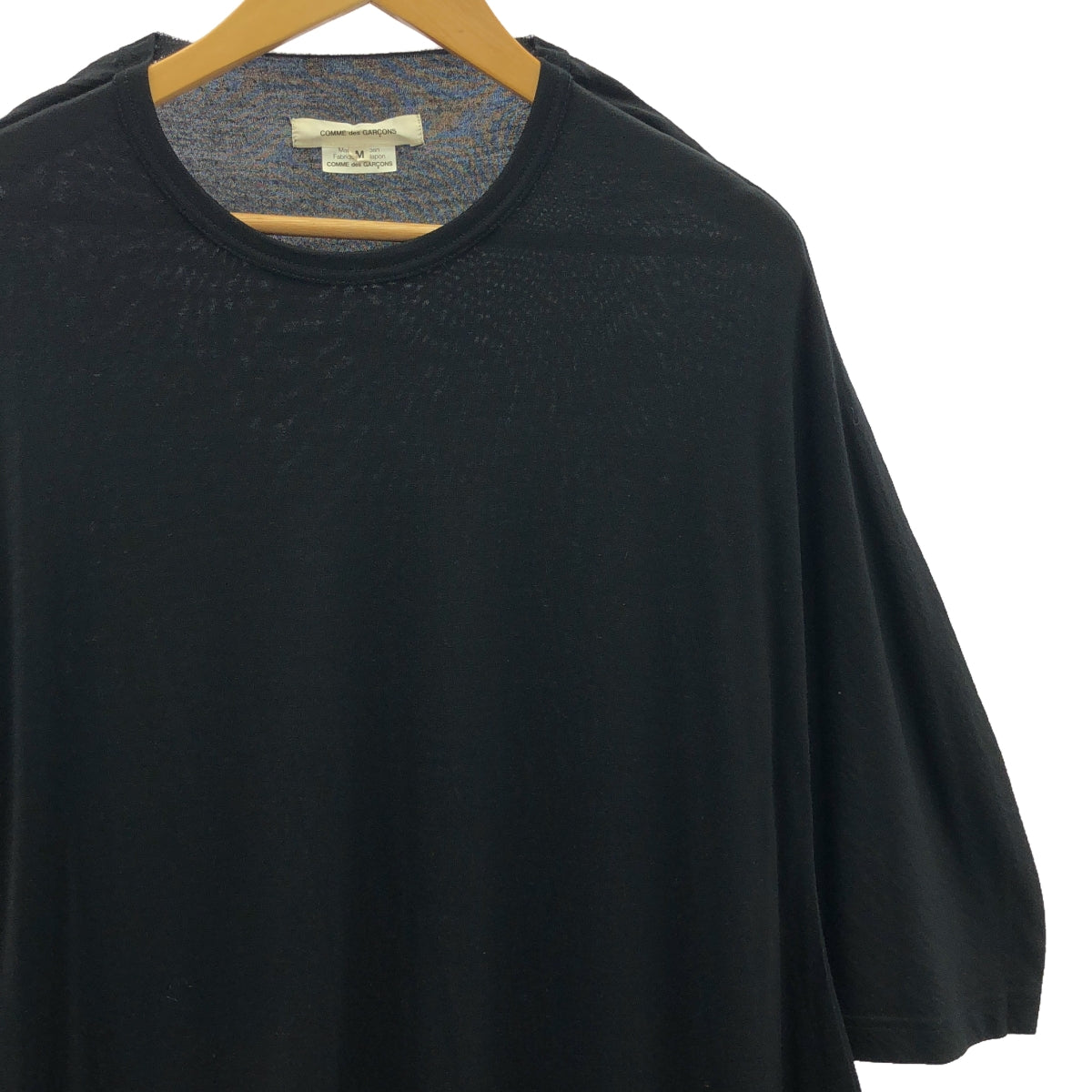 【美品】 COMME des GARCONS / コムデギャルソン | 2012AW | 変形スリーブ ニット ワンピース | M | ブラック | レディース