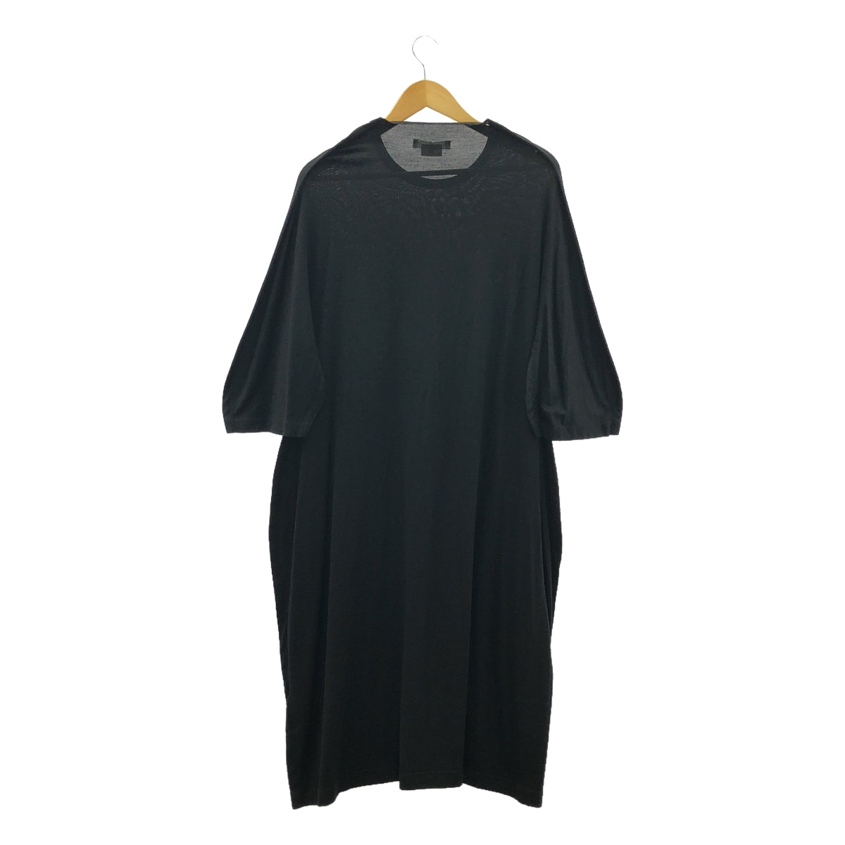 【美品】 COMME des GARCONS / コムデギャルソン | 2012AW | 変形スリーブ ニット ワンピース | M | ブラック | レディース