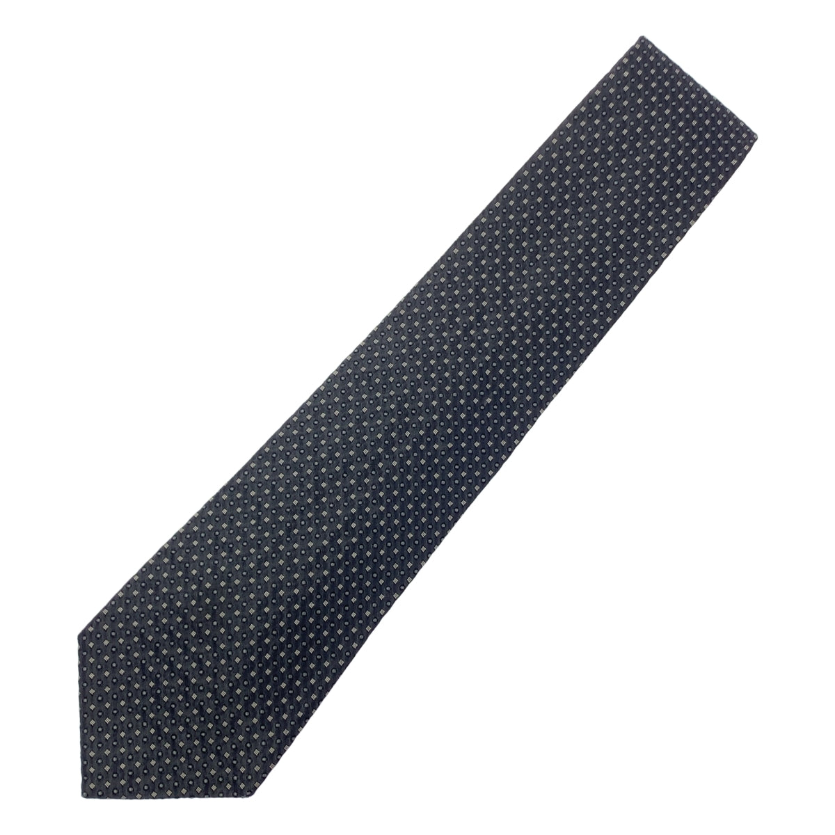 【良品】　ヨウジヤマモト　ネクタイ　シルク　ソリッド　無地　ブラック　日本製 ヨウジヤマモト ネクタイ シルク yohji yamamoto ブラック 日本製