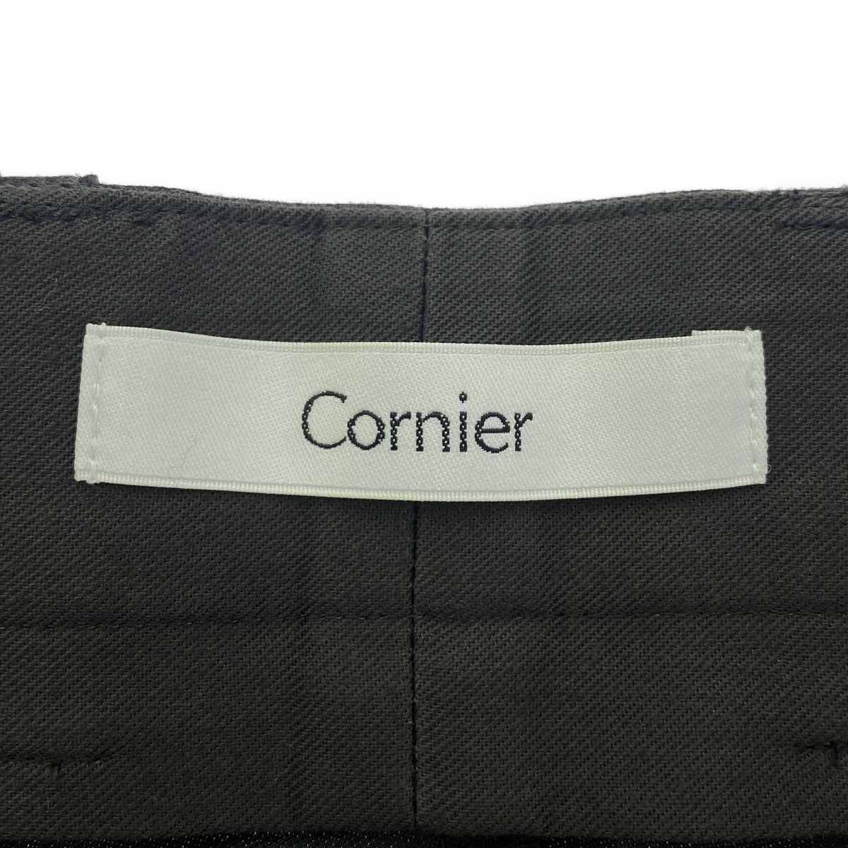 CORNIER / Cornier | Center press 1-pleat wool slacks | S | Men's