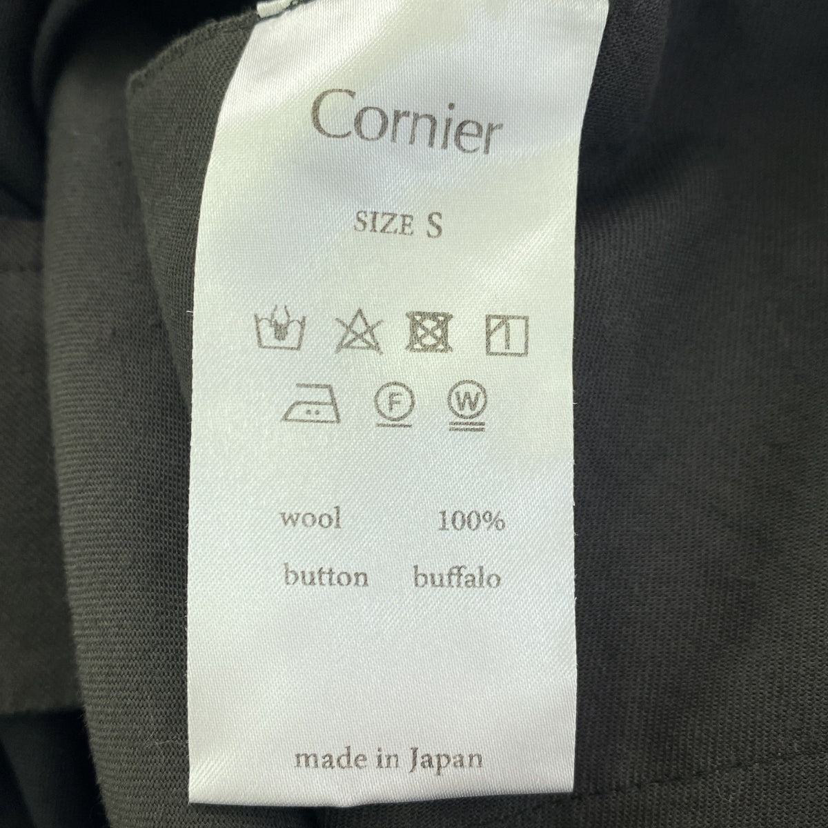 CORNIER / Cornier | Center press 1-pleat wool slacks | S | Men's