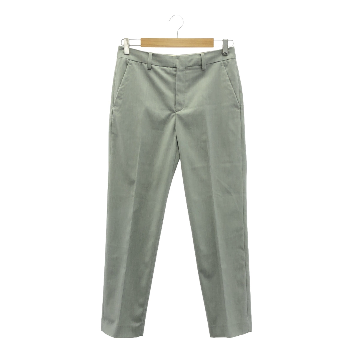 UNITED ARROWS / 유나이티드 아로즈 | 폴리에스테르 혼합 슬랙스 팬츠 | 38 | 라이트 그레이 | 여성