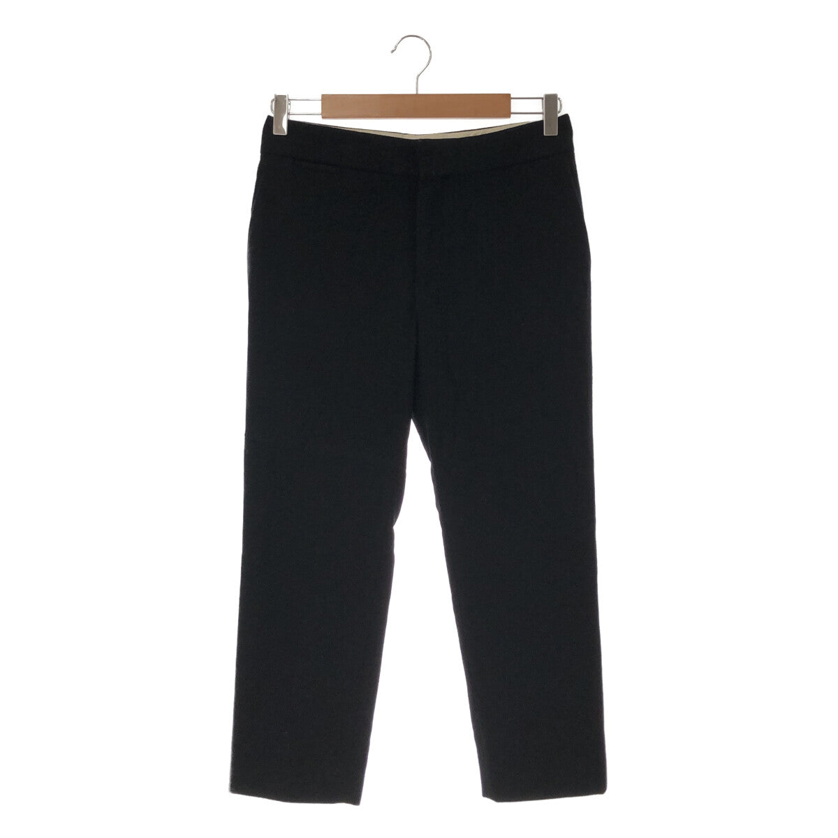 抽屜 |羊毛法蘭絨錐形褲 |尺寸 38 |黑色 |女性的