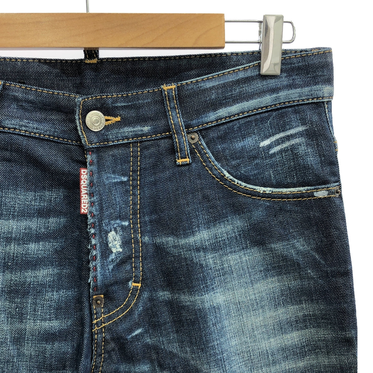 DSQUARED2 / ディースクエアード | 2014AW | ダメージ加工 デニムパンツ | 44 | インディゴ | メンズ