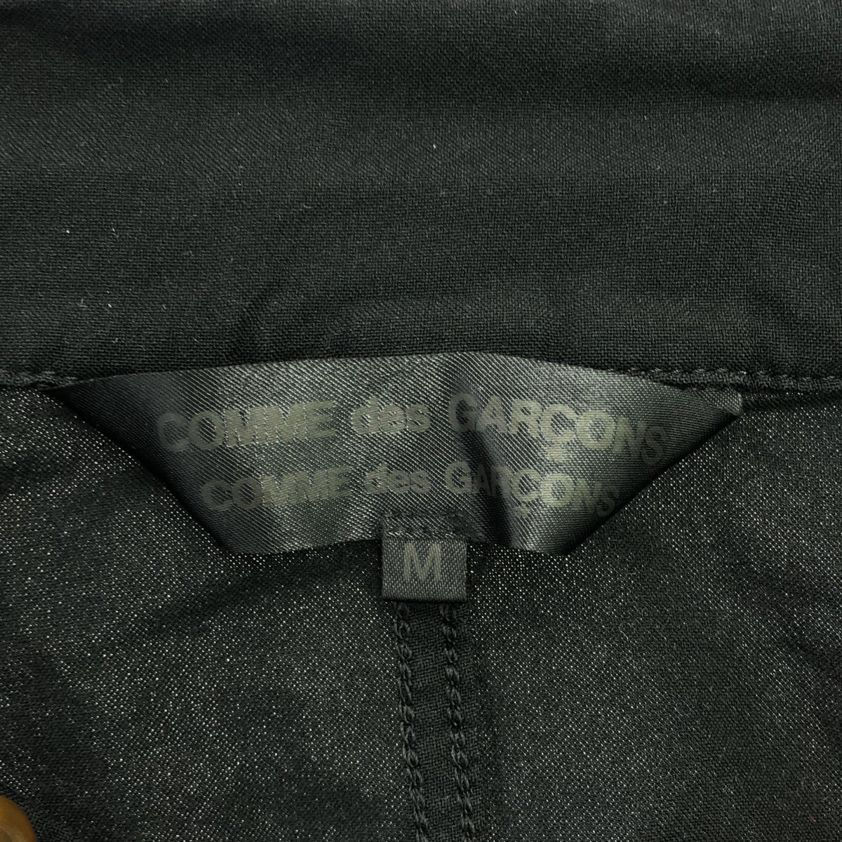COMME des GARCONS COMME des GARCONS / Comme des | 2014春夏 |聚酯氈單排扣外套 |中號 |黑色|女性的