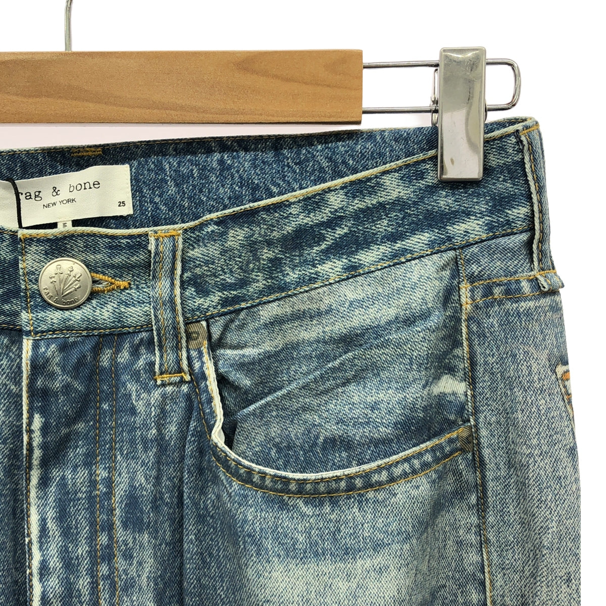 【美品】 rag & bone / ラグアンドボーン | デニム 転写プリント パンツ | 25 | ブルー | レディース