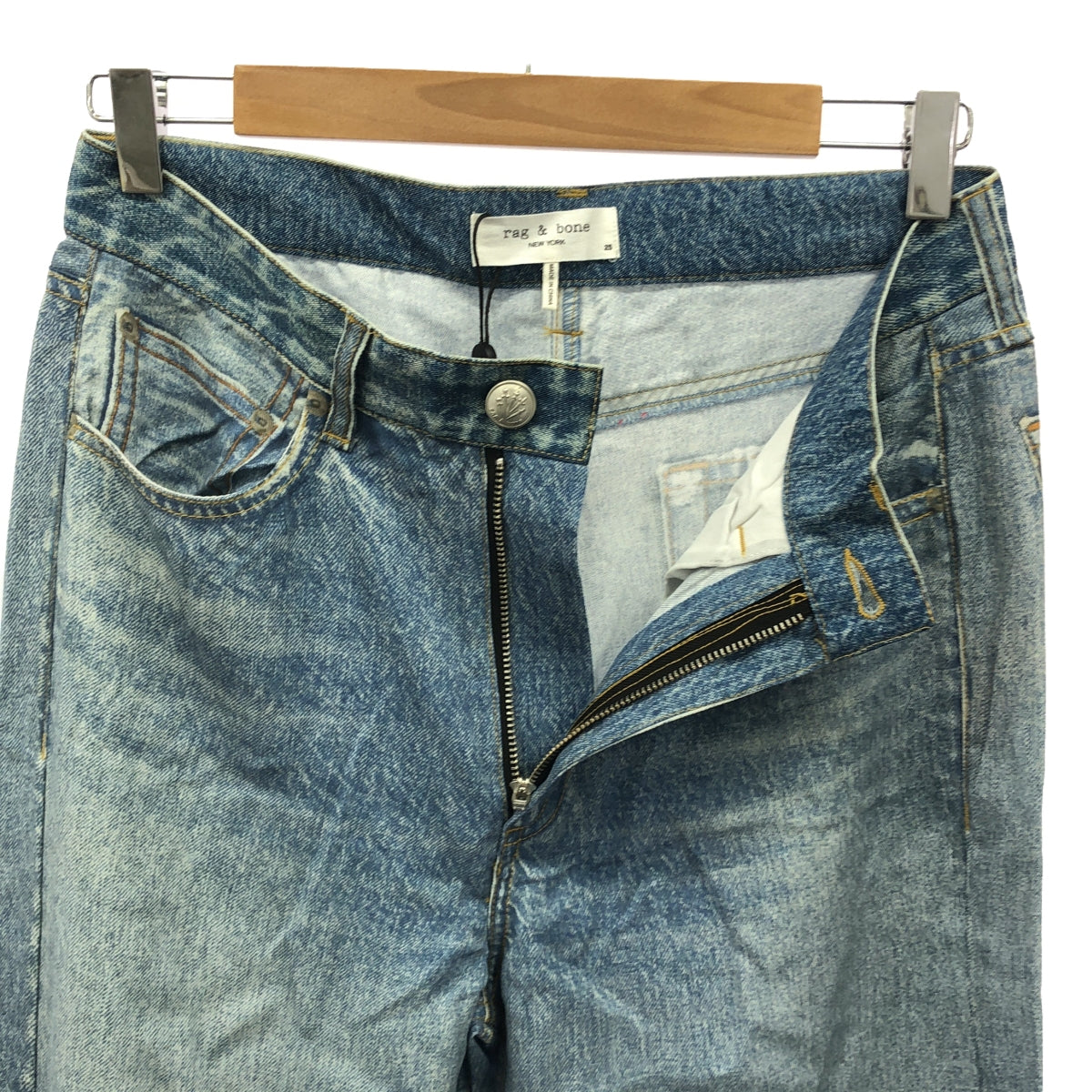 【美品】 rag & bone / ラグアンドボーン | デニム 転写プリント パンツ | 25 | ブルー | レディース