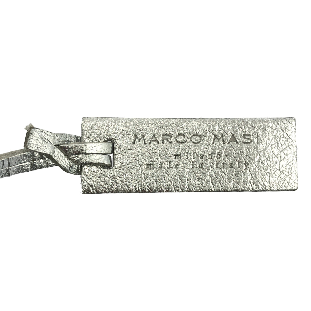 MARCO MASI | Crocodile embossed leather drawstring bag |