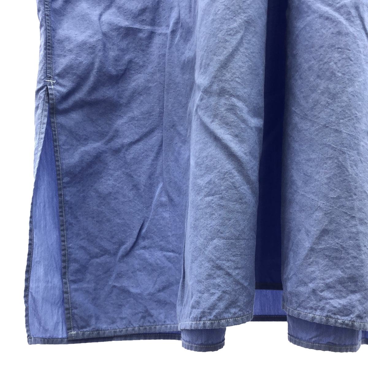 COMOLI / コモリ | コットン バンドカラー シャツワンピース | 0 | ライトブルー | レディース