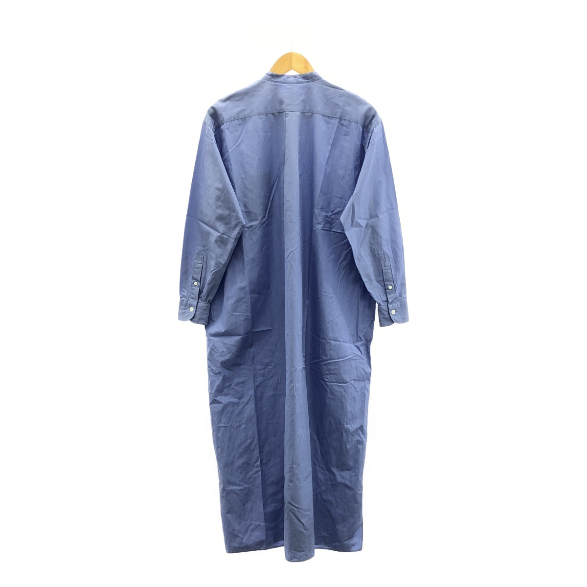 COMOLI / コモリ | コットン バンドカラー シャツワンピース | 0 | ライトブルー | レディース