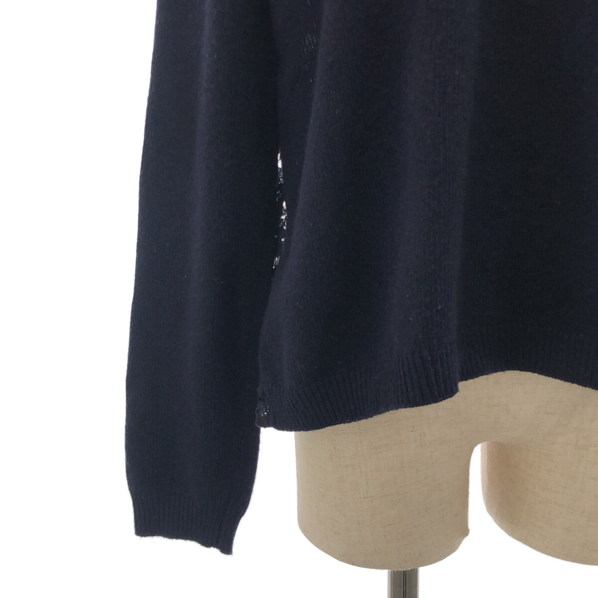 【美品】 VALENTINO / ヴァレンティノ | バック レース切替 ニット | L | ネイビー | レディース