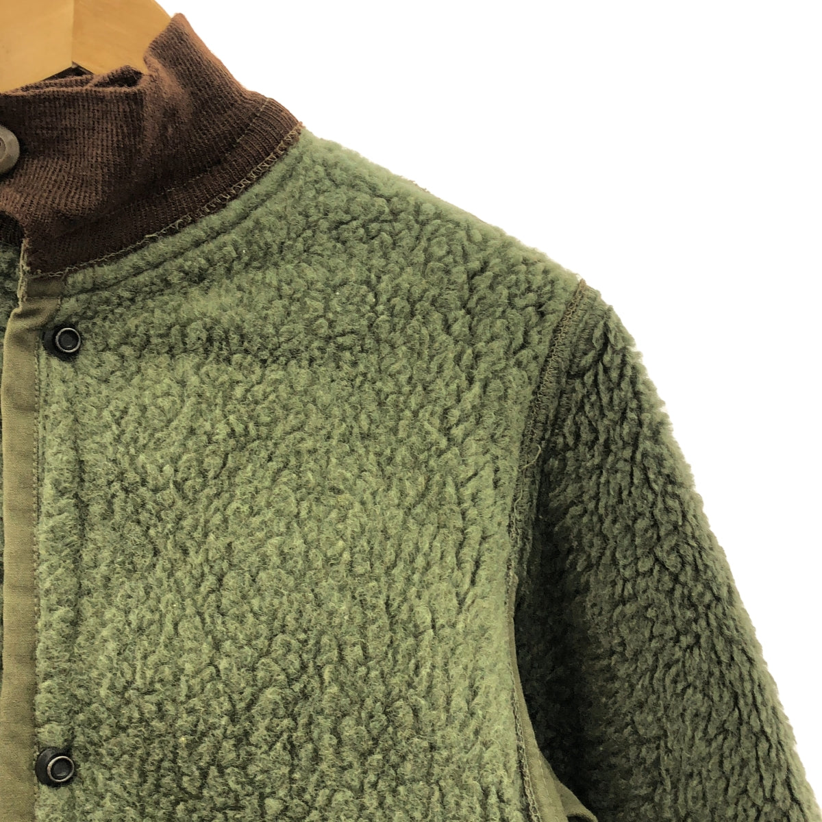 復古 / 復古服裝 | 50 年代加拿大軍隊加拿大軍用絨毛圍巾內襯大衣 | XS |卡其色 |男士