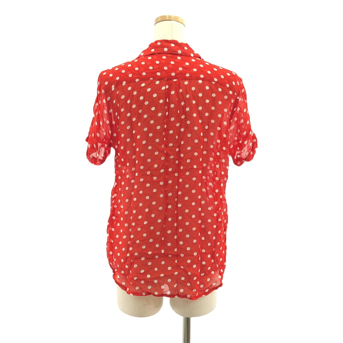 COMME des GARCONS COMME des GARCONS / Comme des | 2013SS | Cupra dot round collar sheer shirt blouse | S | Women's