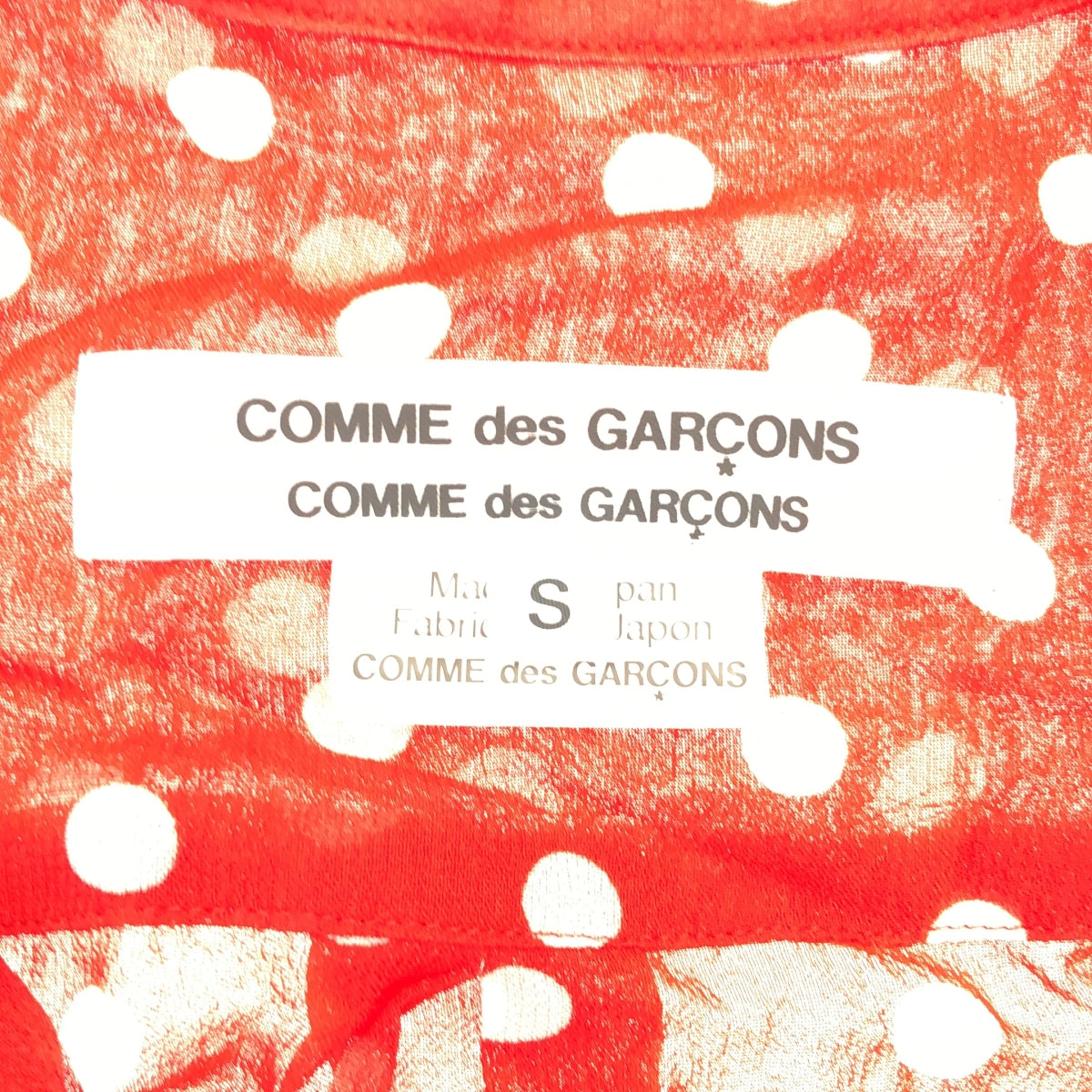 COMME des GARCONS COMME des GARCONS / Comme des | 2013SS | Cupra dot round collar sheer shirt blouse | S | Women's