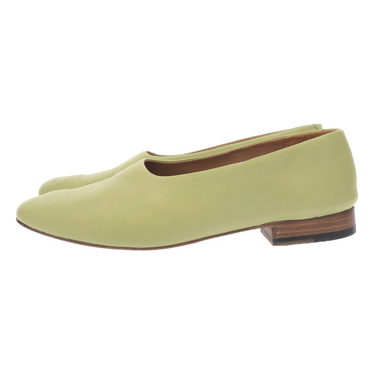 GALERIE VIE / Galerie Vie |包覆式一腳蹬皮革高跟鞋 | 37 |淺綠色 |女性的