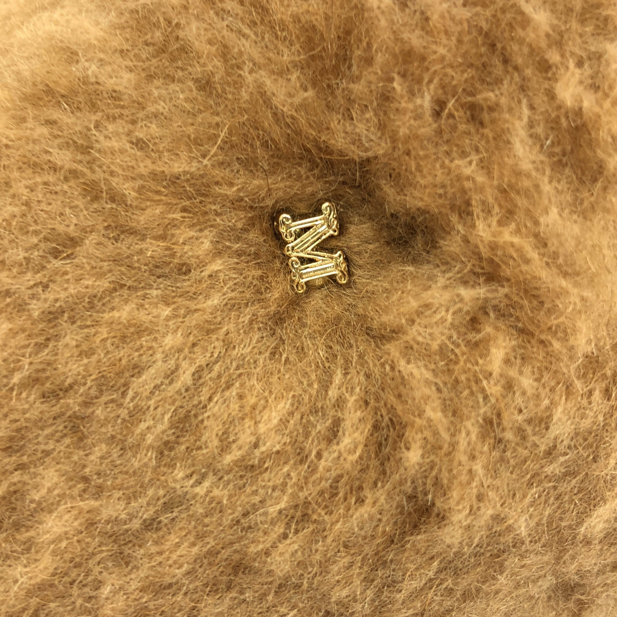 【美品】 Max Mara / マックスマーラ | テディベア ボア チャームロゴ ラウンドトゥ スリッポン ローファー | 37 | ブラウン | レディース