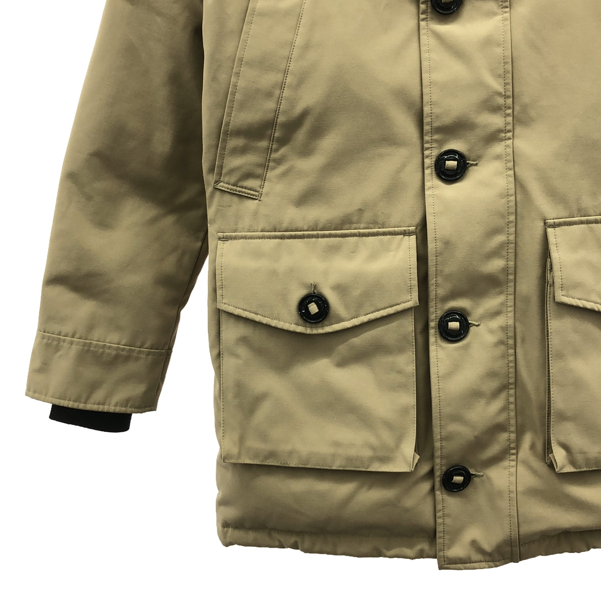 【美品】 CANADA GOOSE / カナダグース | xUNITED ARROWS YORKTON ヨークトン ダウンジャケット | M | ベージュ | メンズ