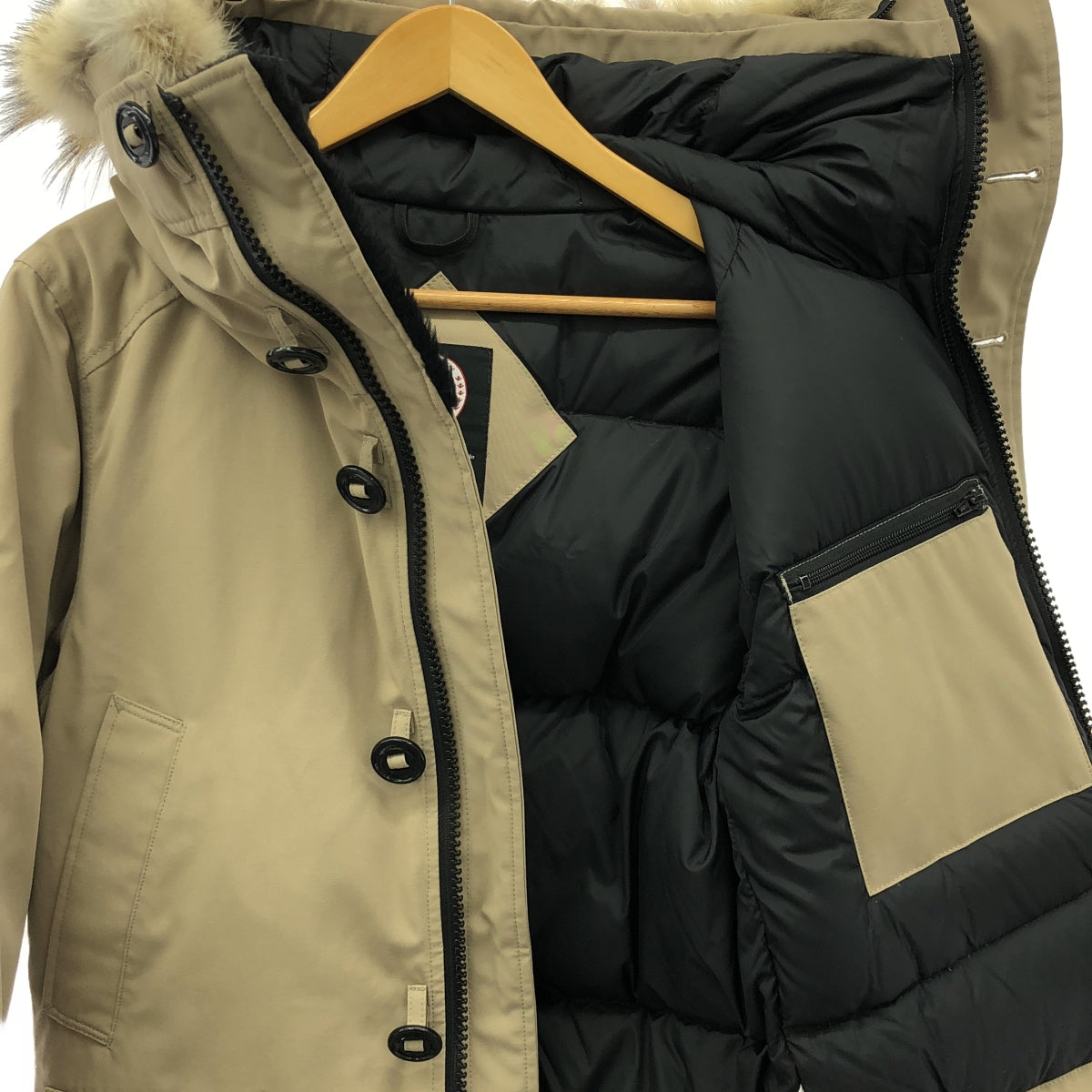 【美品】 CANADA GOOSE / カナダグース | xUNITED ARROWS YORKTON ヨークトン ダウンジャケット | M | ベージュ | メンズ