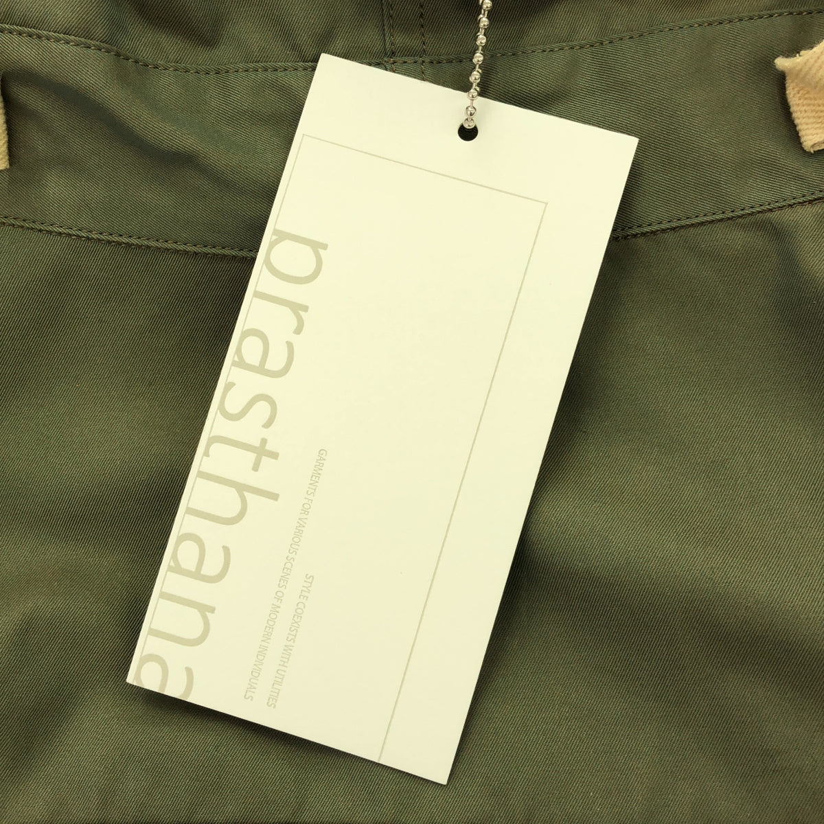 【新品】 prasthana / プラスターナ | hang strings salvage parka | M | カーキ | メンズ