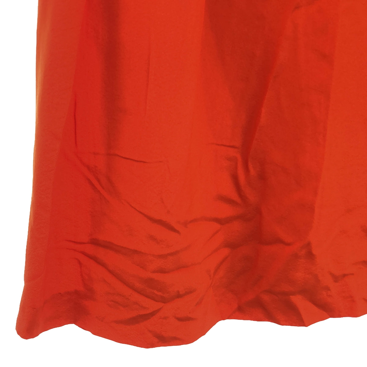 DRIES VAN NOTEN | Silk waist tuck pleated flared skirt | 36 | Orange | Women's