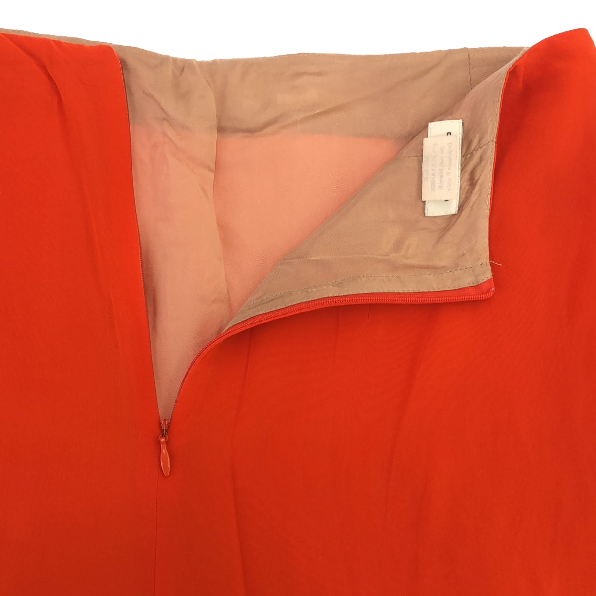 DRIES VAN NOTEN | Silk waist tuck pleated flared skirt | 36 | Orange | Women's