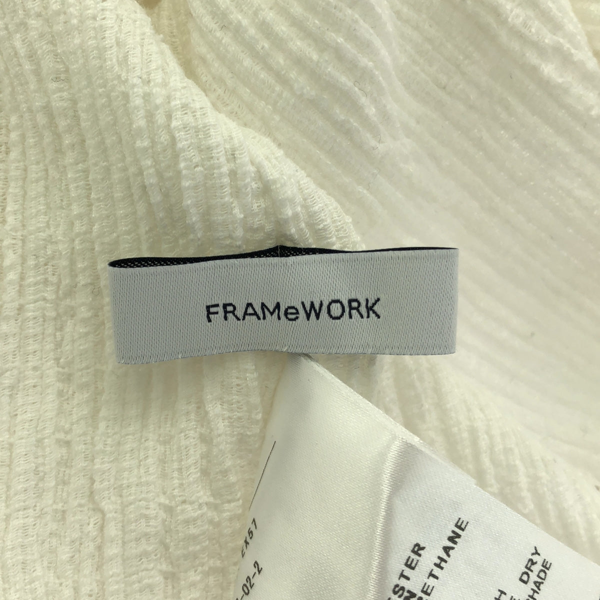 Framework / フレームワーク | リンクルトリコットトップス | F | ホワイト | レディース