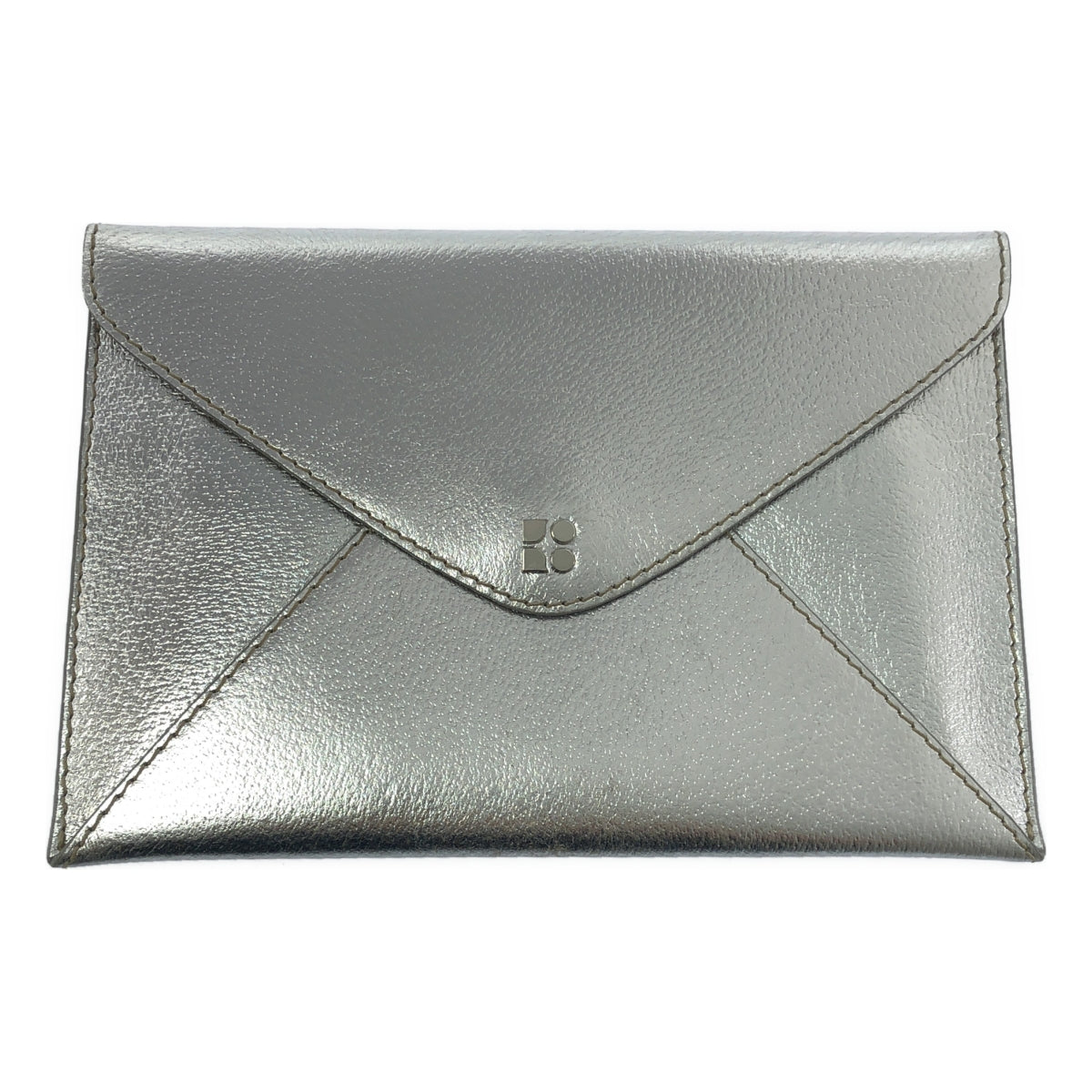 KATE SPADE / 凱特絲蓓 | 皮革金屬翻蓋手拿包 / 全圖案襯裡 |