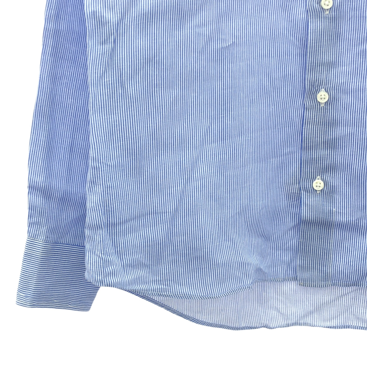 Maker's Shirt / Maker's Shirt Kamakura | Striped wide collar shirt | 15 1/2 | Men's
