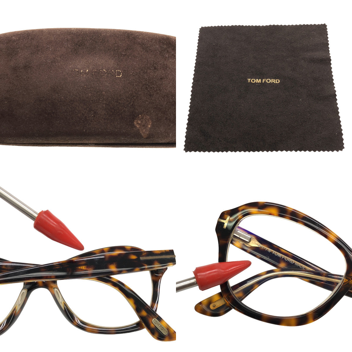 TOM FORD / Tom Ford | TF5359 Butterfly-shaped tortoiseshell frame glasses | 53□16-140 | Brown