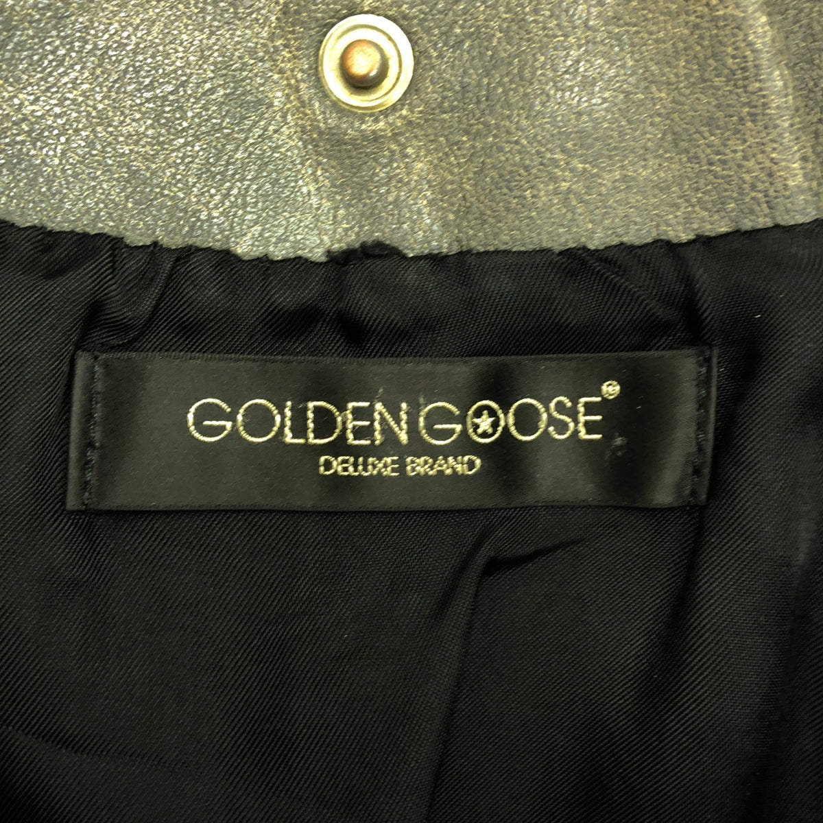 Deuxieme Classe / 두지엠 클래스 | 【GOLDEN GOOSE / 골든 구스】 소가죽 카우레자 스탓즈 데미지 가공 더블 라이더스 재킷 / 총 안감 | S | 그레이 시스템 | 여성