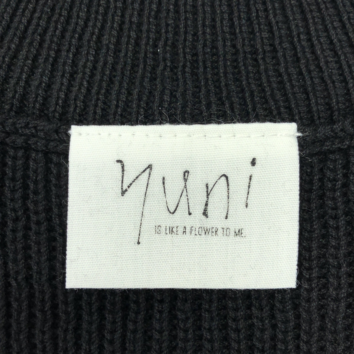 yuni IS LIKE A FLOWER TO ME / 유니 | 강연 코튼 니트 하이넥 베스트 | F | 여성