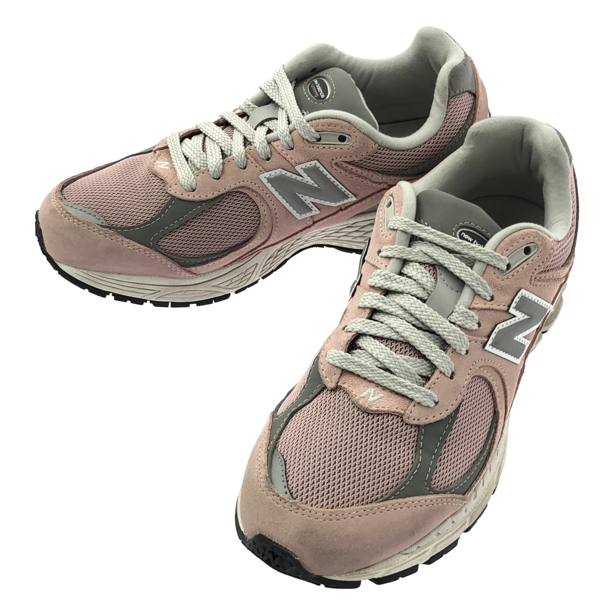 New Balance M2002RFC 絨面革和網眼運動鞋(類似新品)| 尺寸 24.5 | 粉紅色/灰色 | 女款