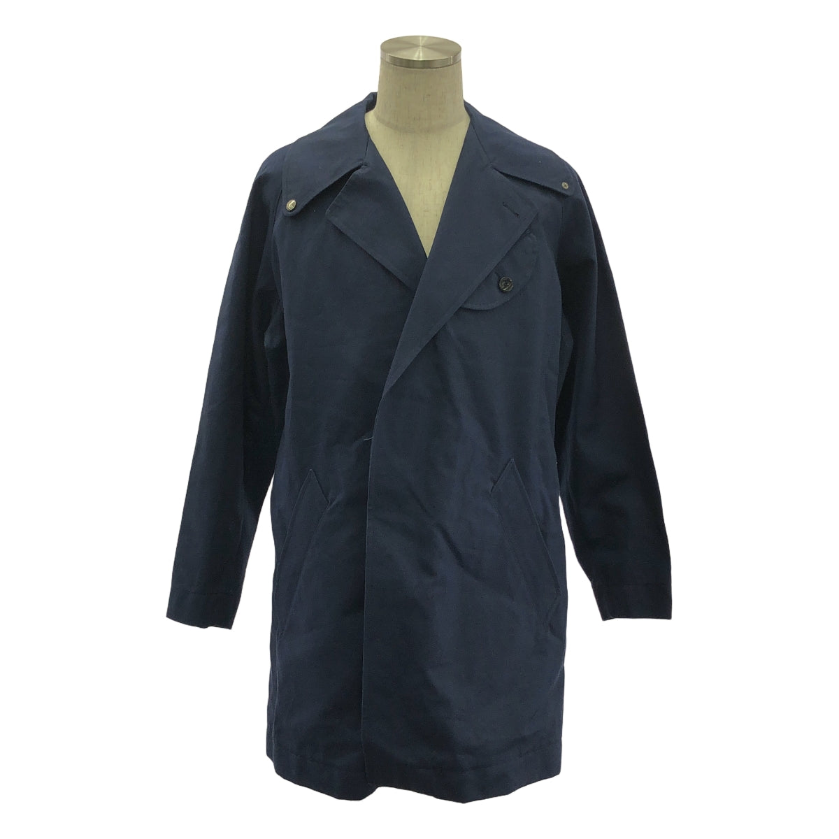 HERNO | Cotton linen big collar coat | 46 | Men's